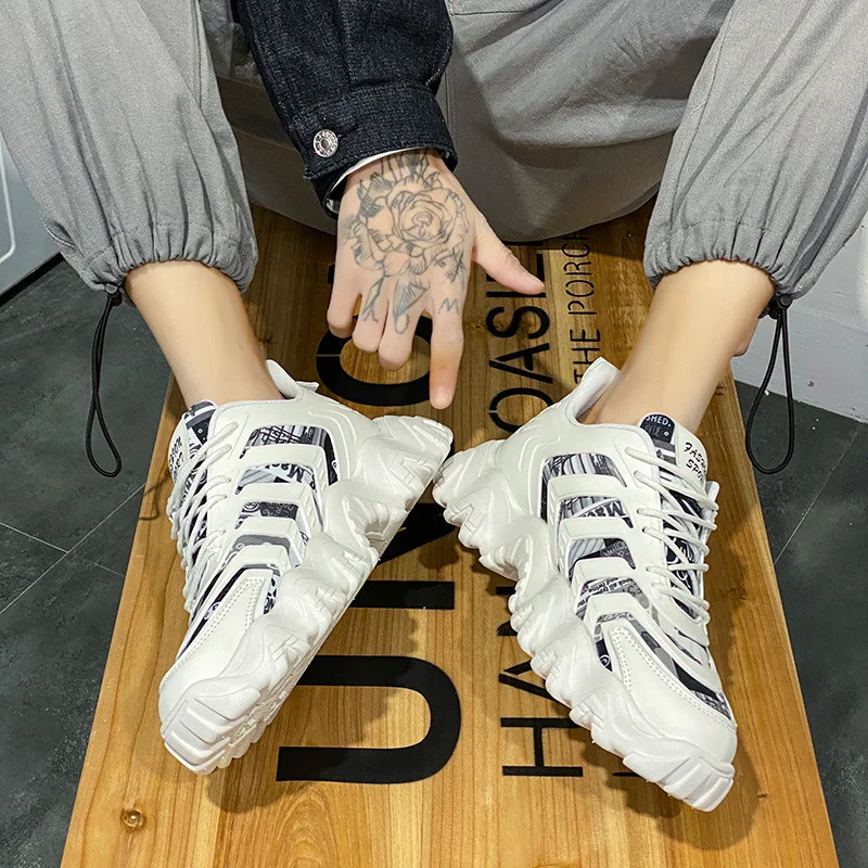 Thick Sole Sneakers Men Casual Sports Shoes Retro Old Dady Shoes Platform 2021 Fashion Air Mesh Outdoor Walking Gym Shoes 39-44
Thick Sole Sneakers Men Casual Sports Shoes Retro Old Dady Shoes Platform 2021 Fashion Air Mesh Outdoor Walking Gym Shoes 39-44