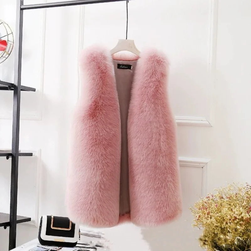 Woman Fashion Faux Fur Vest Coat Female Casual Street Faux Fur Jacket Waistcoat 2022 Plus Size 2XL Ladies Sleeveless Coat Q237
Woman Fashion Faux Fur Vest Coat Female Casual Street Faux Fur Jacket Waistcoat 2022 Plus Size 2XL Ladies Sleeveless Coat Q237