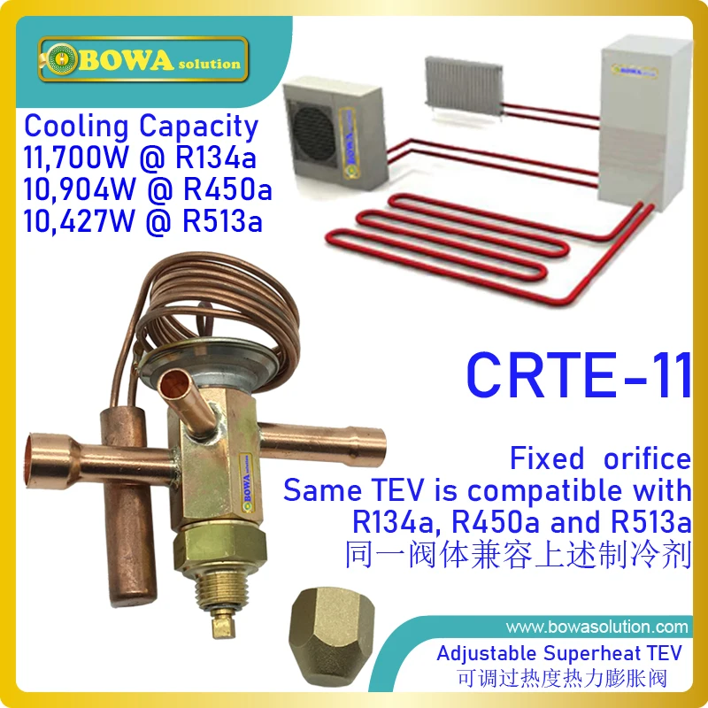 11.7KW R134a встроенный TEV имеет большой стабильный superheat который является ключевыми