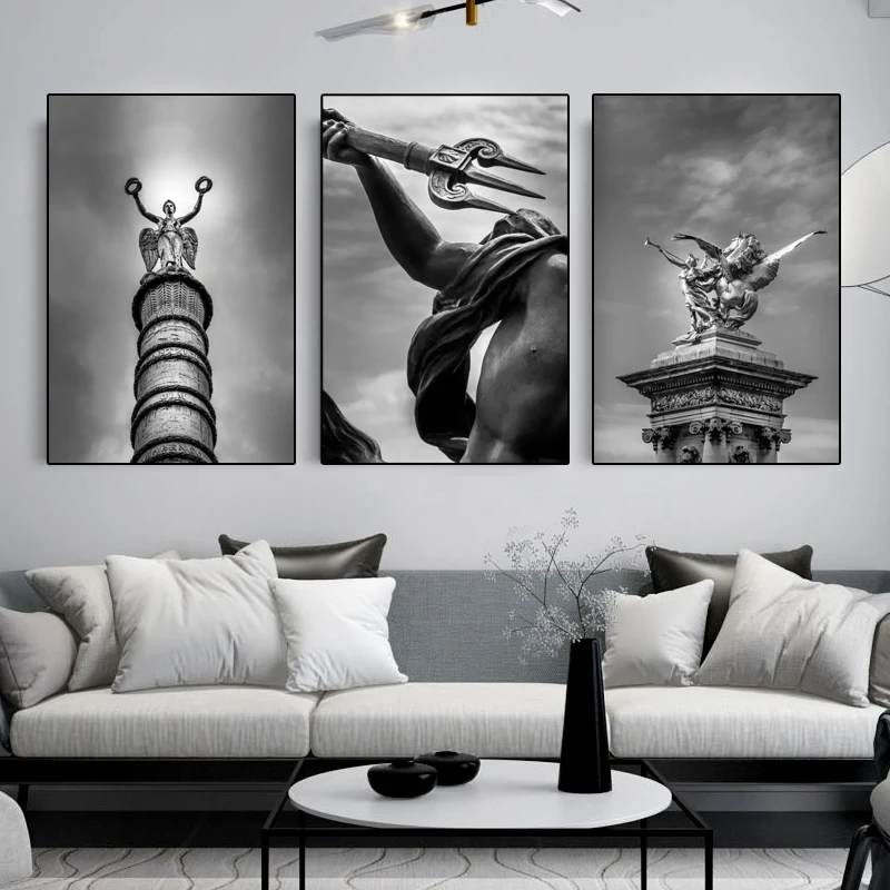 Street Sculpture Art Canvas Painting Black White Art Posters and Prints Wall Pictures Nordic Living Room Home Decoration
Street Sculpture Art Canvas Painting Black White Art Posters and Prints Wall Pictures Nordic Living Room Home Decoration
