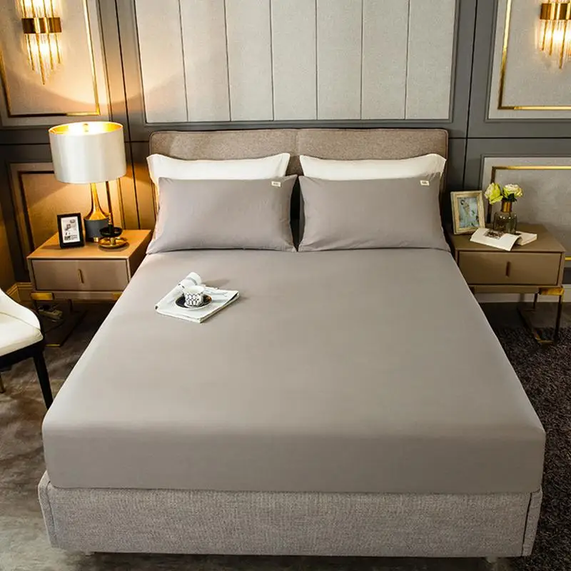 Cotton Bed Linen Elastic Fitted Sheet and Pillowcase Bedding Set Solid Color Mattress Cover Home Bedspread 180x200cm Double Size
Cotton Bed Linen Elastic Fitted Sheet and Pillowcase Bedding Set Solid Color Mattress Cover Home Bedspread 180x200cm Double Size