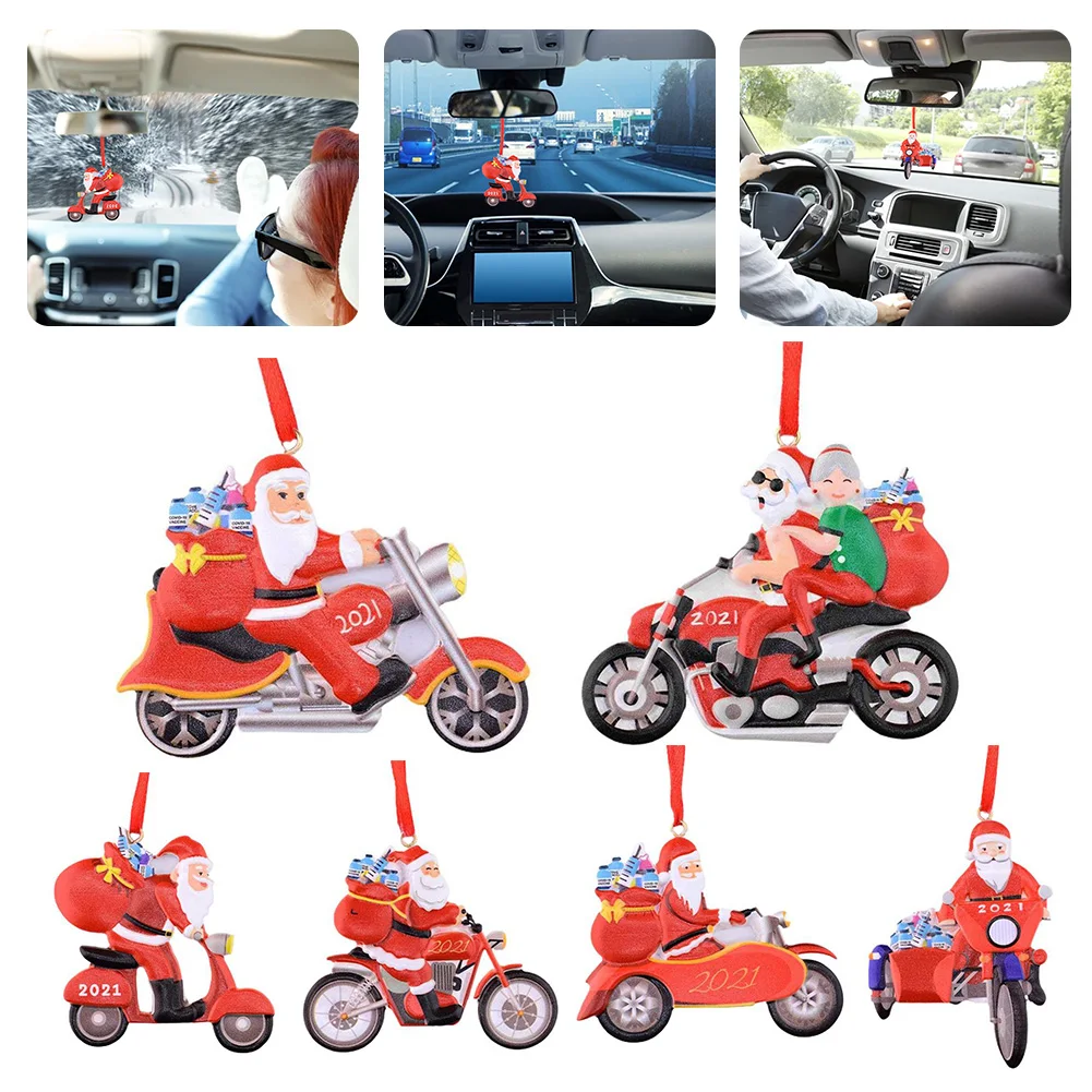 Christmas Decoration Car Rearview Mirror Ornaments Hanging Pendant Santa Claus Motorcycle For Car Interior Home Xmas Tree Decor
Christmas Decoration Car Rearview Mirror Ornaments Hanging Pendant Santa Claus Motorcycle For Car Interior Home Xmas Tree Decor