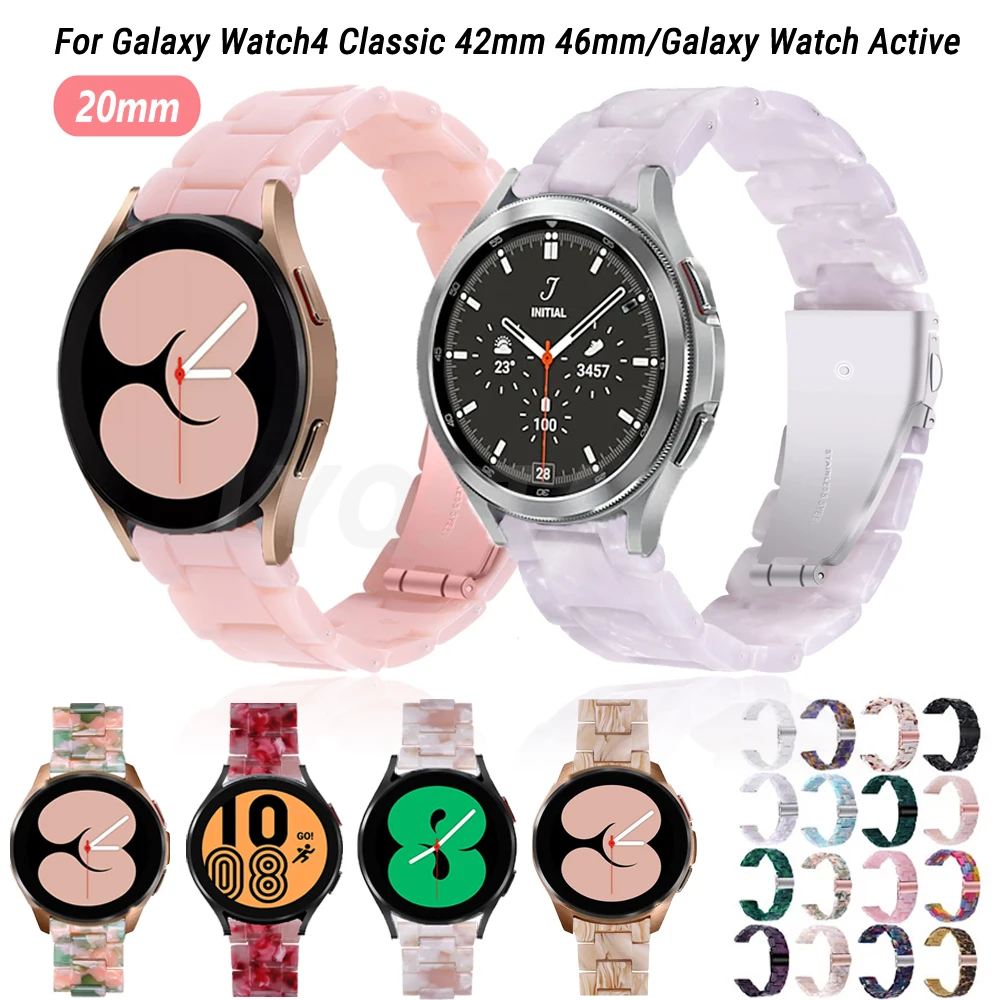 20mm Watch Strap For Samsung Galaxy Watch4 Classic 42mm 46mm Resin Wrist Bracelet Watchband For Samsung Active 2 40mm 44mm Band
20mm Watch Strap For Samsung Galaxy Watch4 Classic 42mm 46mm Resin Wrist Bracelet Watchband For Samsung Active 2 40mm 44mm Band
