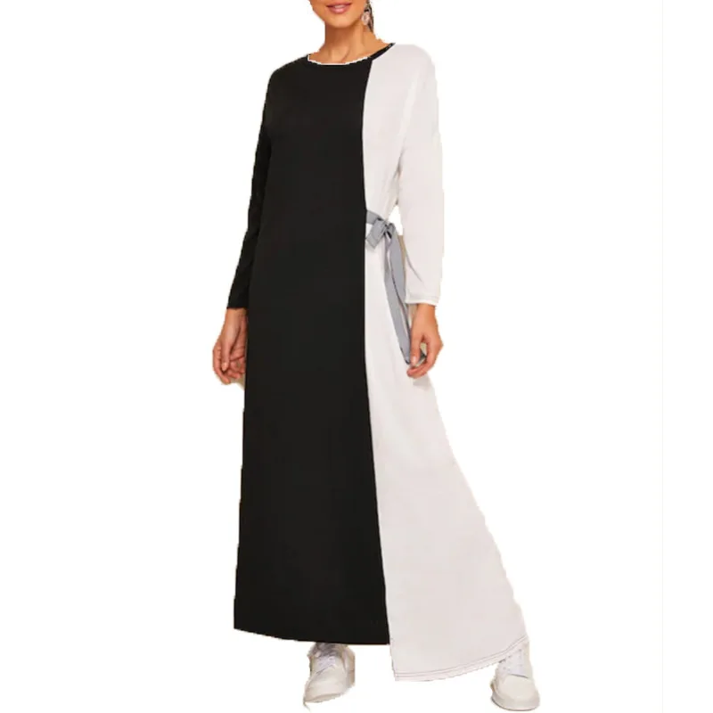 Supply 2020 Autumn New European And American Fashion Color Panel Knot Asymmetrical Hem Shoulder Dress
Supply 2020 Autumn New European And American Fashion Color Panel Knot Asymmetrical Hem Shoulder Dress