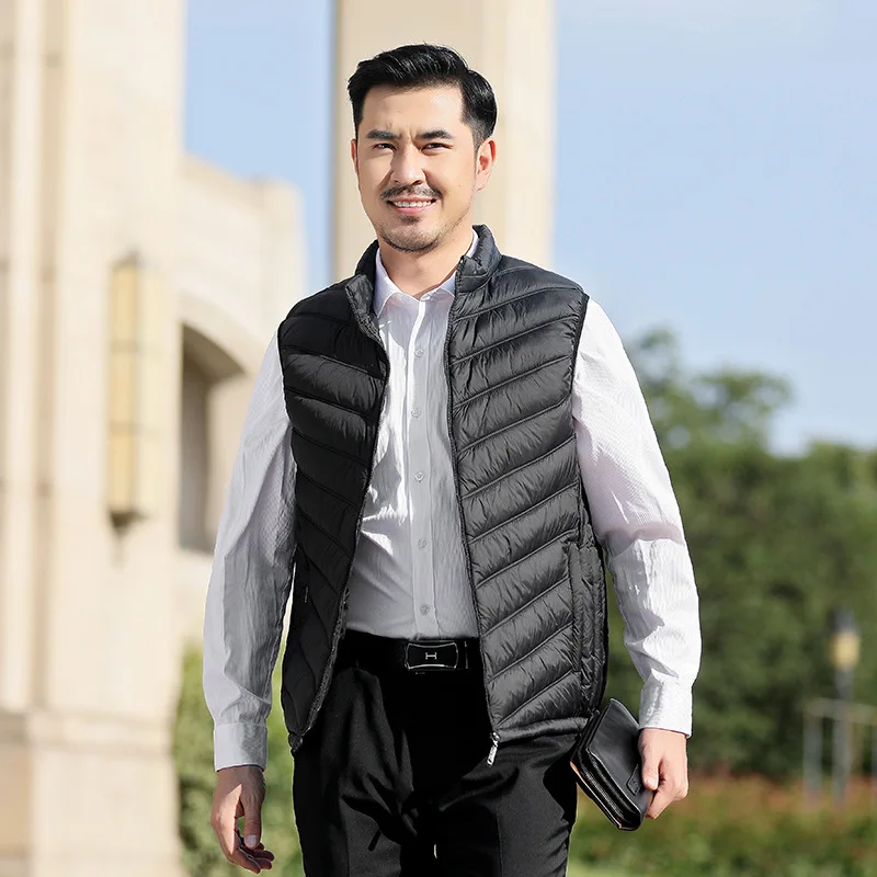 Men 2023 Autumn Winter New Down Cotton Vest Jacket Solid Color Casual Sleeveless Male Waistcoat 5XL Veste Homme Y537
Men 2023 Autumn Winter New Down Cotton Vest Jacket Solid Color Casual Sleeveless Male Waistcoat 5XL Veste Homme Y537