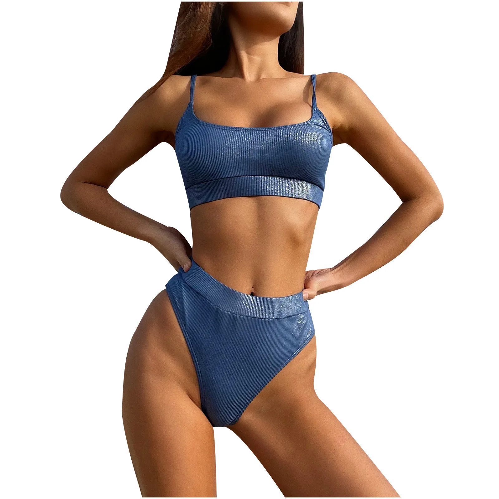 Solid Bikini Set Textured Bandeau Biqini High Waist Swimsuit Sling Bra Bathing Suit Sexy Swimwear купальники женские 2021 A20
Solid Bikini Set Textured Bandeau Biqini High Waist Swimsuit Sling Bra Bathing Suit Sexy Swimwear купальники женские 2021 A20