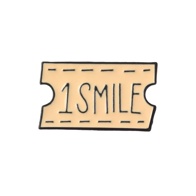 Cartoon Ship Ticket Stamp Enamel Pins 1KISS SMILE HUG Backpack Clothes DIY Collection Badge Brooch
Cartoon Ship Ticket Stamp Enamel Pins 1KISS SMILE HUG Backpack Clothes DIY Collection Badge Brooch