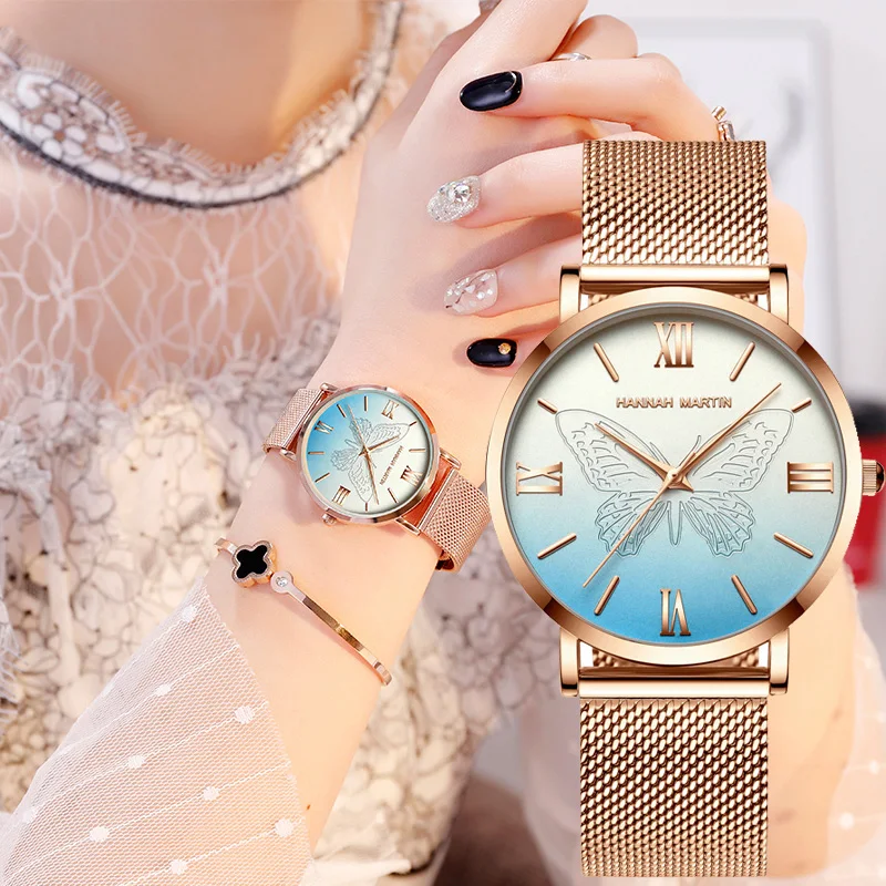 Women Watches Elegant Ladies Wristwatch Top Brand Luxury Waterproof Stainless Steel Butterfly Dial Quartz Watch Montre Femme
Women Watches Elegant Ladies Wristwatch Top Brand Luxury Waterproof Stainless Steel Butterfly Dial Quartz Watch Montre Femme