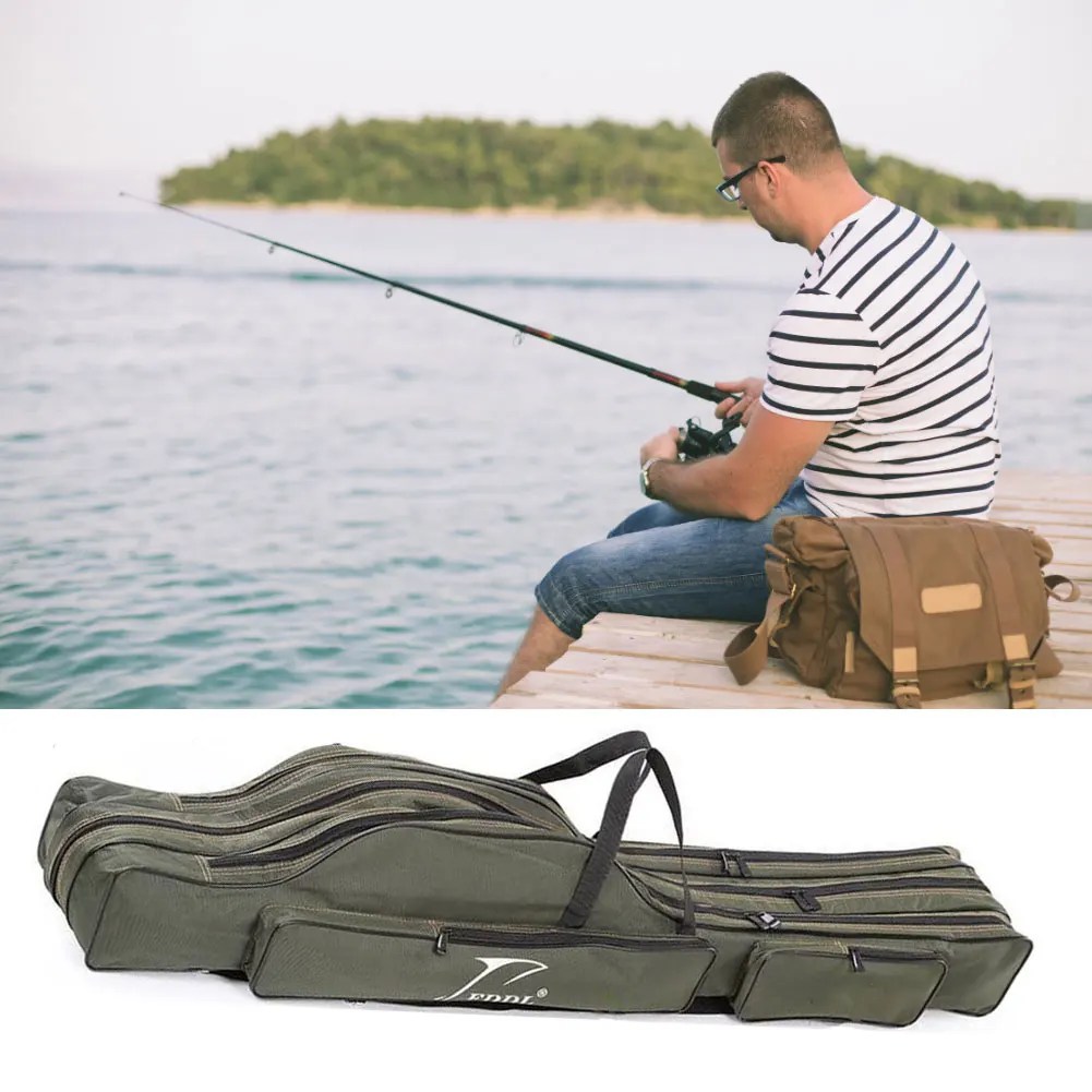 Fishing Bag Portable Fishing Rod Carrier 3 Layer Travel Gear Tackle Pole Tools Case 150CM
Fishing Bag Portable Fishing Rod Carrier 3 Layer Travel Gear Tackle Pole Tools Case 150CM