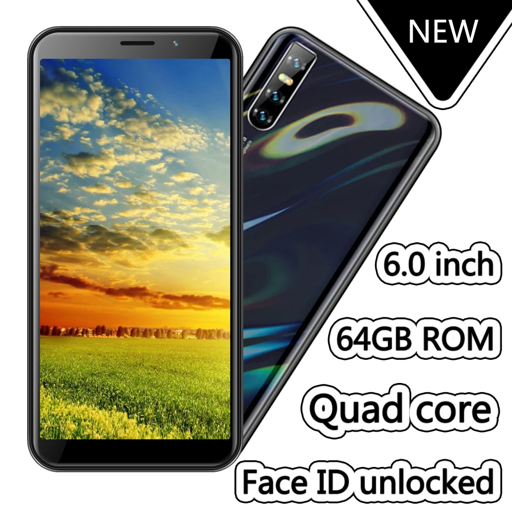 Unlocked 9X Pro Smartphones 4G RAM 64G ROM Quad Core 6.0 inch Mobile Phones Original Android MTK Celulares Face ID Cell Phones
Unlocked 9X Pro Smartphones 4G RAM 64G ROM Quad Core 6.0 inch Mobile Phones Original Android MTK Celulares Face ID Cell Phones