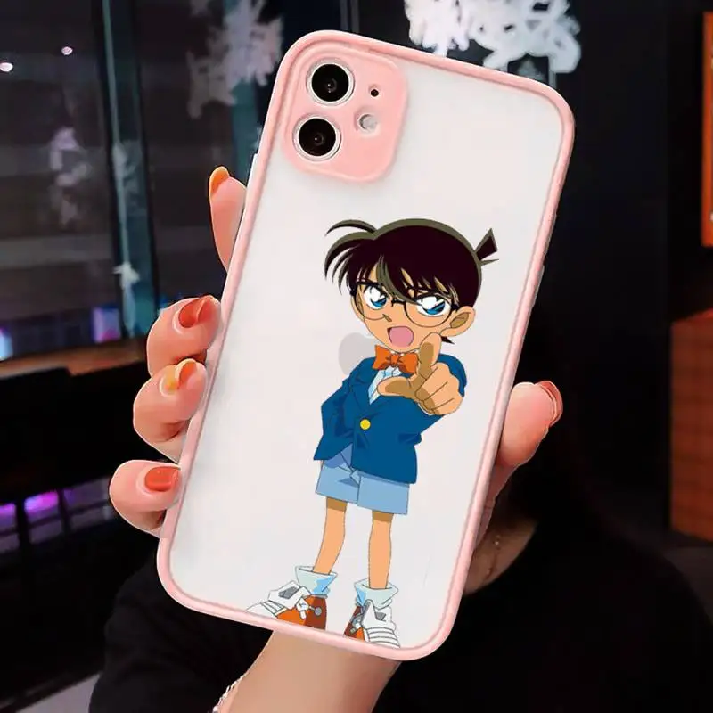 Japan anime Detective Conan Phone Cases matte transparent For iphone 7 8 11 12 plus mini x xs xr pro max cover
Japan anime Detective Conan Phone Cases matte transparent For iphone 7 8 11 12 plus mini x xs xr pro max cover