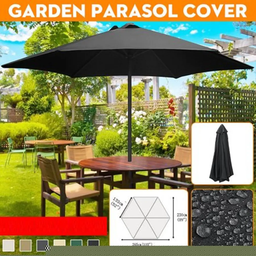 2M 6 Bones / 2.7M 8 Bones Water Parasol Resistant Outdoor Garden Patio Shade Cloth Waterproof Anti-UV Cover Accessories
2M 6 Bones / 2.7M 8 Bones Water Parasol Resistant Outdoor Garden Patio Shade Cloth Waterproof Anti-UV Cover Accessories