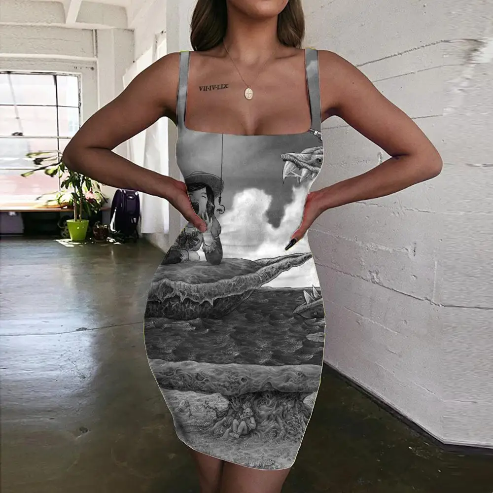 Giyu Brand Indios Dress Women Fishing 3d Print Bear Halter Sleeveless Hip Hop Ladies Dresses Womens Clothing Club New
Giyu Brand Indios Dress Women Fishing 3d Print Bear Halter Sleeveless Hip Hop Ladies Dresses Womens Clothing Club New