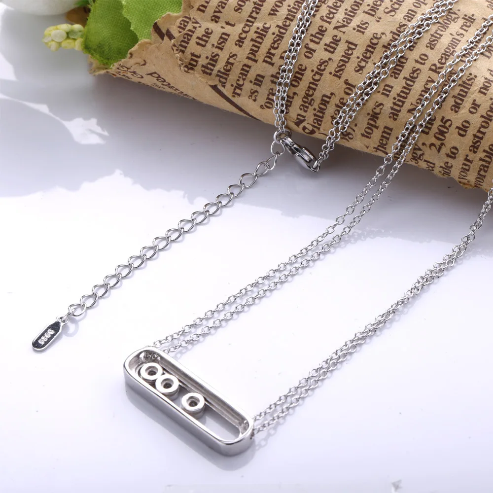 YinDX 925 Sterling Silver Necklace Smooth And Shiny Charm Can Move Double Necklace Suitable For Women'S Casual Jewelry
YinDX 925 Sterling Silver Necklace Smooth And Shiny Charm Can Move Double Necklace Suitable For Women'S Casual Jewelry