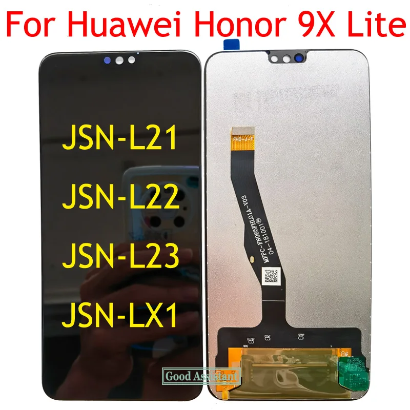 Оригинальный черный 6 5 дюймовый для Huawei Honor 9X Lite JSN-LX1 JSN-L21 JSN-L22 ЖК-дисплей сенсорный
