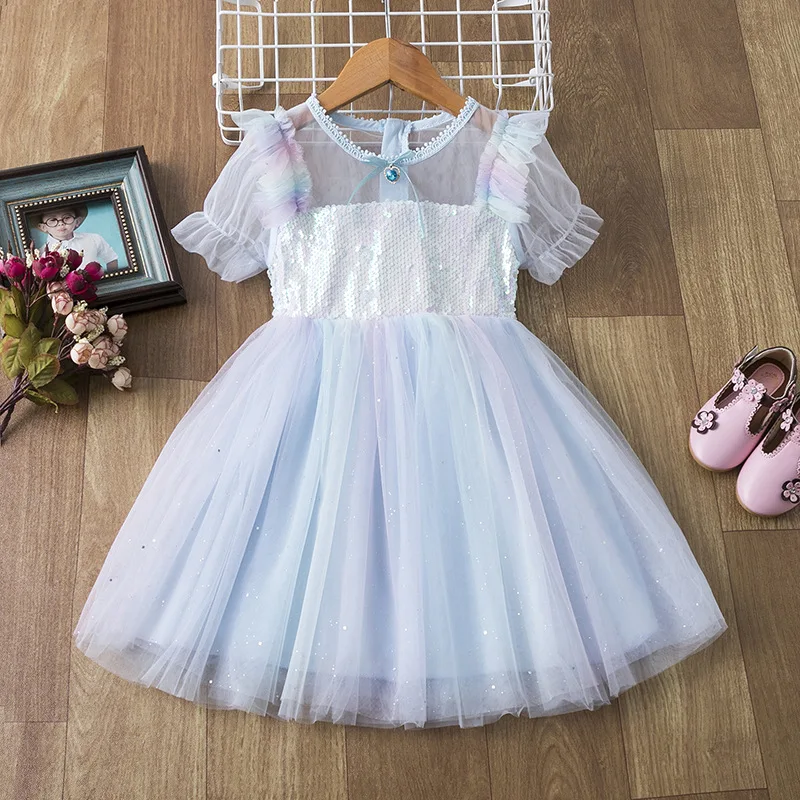 2021 Summer Children Girls Dress Rainbow Girls Mesh Dresses Princess Teenage Cute Dress Daily Kids Dresses
2021 Summer Children Girls Dress Rainbow Girls Mesh Dresses Princess Teenage Cute Dress Daily Kids Dresses