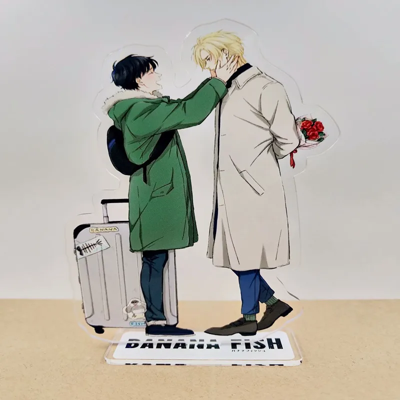 15cm Anime BANANA FISH Figur Ash Okumura Eiji Stand Toy Acrylic Double Side Action Figure Collection Toys 
15cm Anime BANANA FISH Figur Ash Okumura Eiji Stand Toy Acrylic Double Side Action Figure Collection Toys