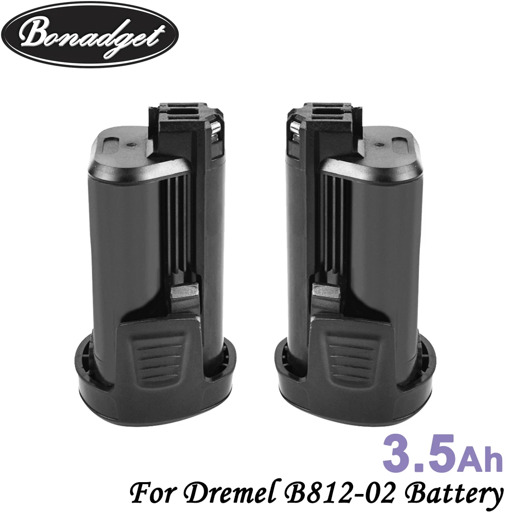 Bonadget 2 шт 12V 3500mAh литий ионная аккумуляторная батарея для Dremel B812 02 8200 8300 01 Замена