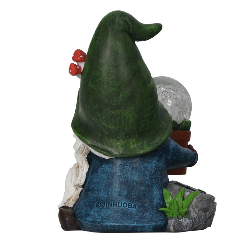 Garden Gnome Statue Resin Figurine Holding Magic Orb with Solar LED Light Porch H3CC
Garden Gnome Statue Resin Figurine Holding Magic Orb with Solar LED Light Porch H3CC