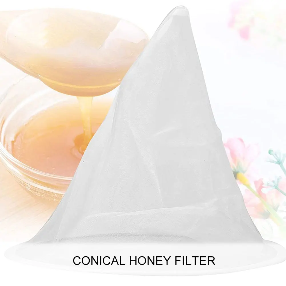 Honey Filter Cone Fine Mesh Nylon Cone-Shape Strainer Fiber Bee Purifier Beehive Tools Strainer Net Apiary Sieve Equipment White
Honey Filter Cone Fine Mesh Nylon Cone-Shape Strainer Fiber Bee Purifier Beehive Tools Strainer Net Apiary Sieve Equipment White