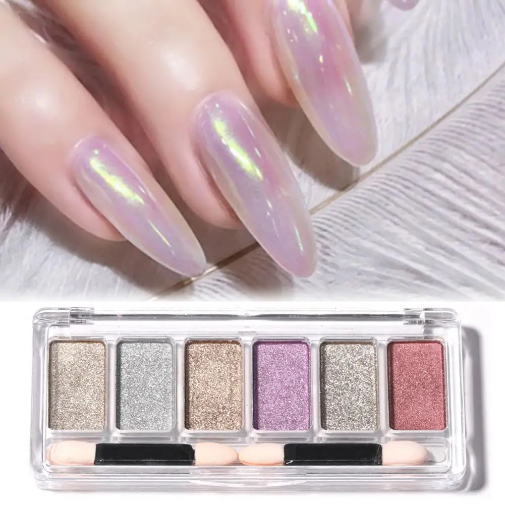 1 Set 53g Nail Glitter Shiny DIY Design 6 Colors Nail Art Powder Palette for Women
1 Set 53g Nail Glitter Shiny DIY Design 6 Colors Nail Art Powder Palette for Women