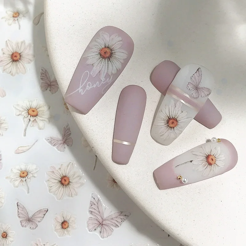 2021 New 3D Nail Art Stickers Bohemia Yellow daisy butterfly Image Nails Stickers For Nails Sticker Decorations Manicure Z0405
2021 New 3D Nail Art Stickers Bohemia Yellow daisy butterfly Image Nails Stickers For Nails Sticker Decorations Manicure Z0405