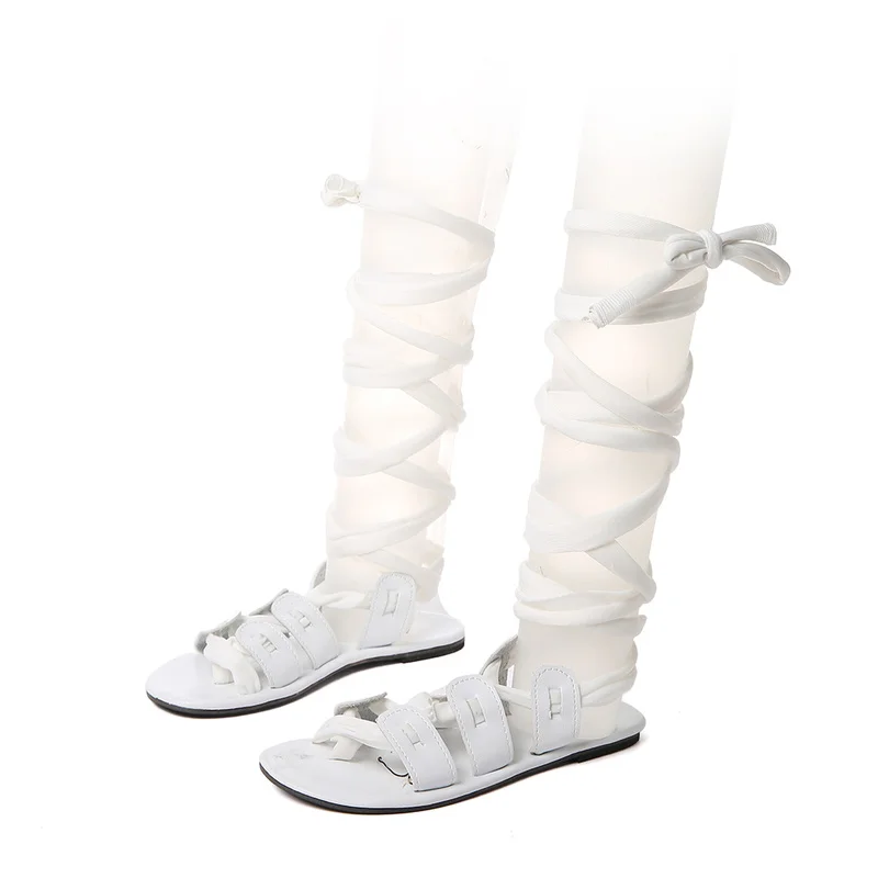 Summer Gladiator Women Sandals Cross-tied Calf Strap Platform Flats Heel Solid Rome Sexy Party Ladies Shoes Zapatos De Mujer
Summer Gladiator Women Sandals Cross-tied Calf Strap Platform Flats Heel Solid Rome Sexy Party Ladies Shoes Zapatos De Mujer