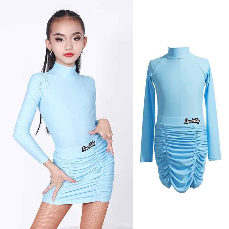 Blue Girl Sets Latin Dance Dress Long Sleeve Designer Clothes Performance Costume Cha Cha Dancer Outfit Tango Dance Wear JL3049
Blue Girl Sets Latin Dance Dress Long Sleeve Designer Clothes Performance Costume Cha Cha Dancer Outfit Tango Dance Wear JL3049