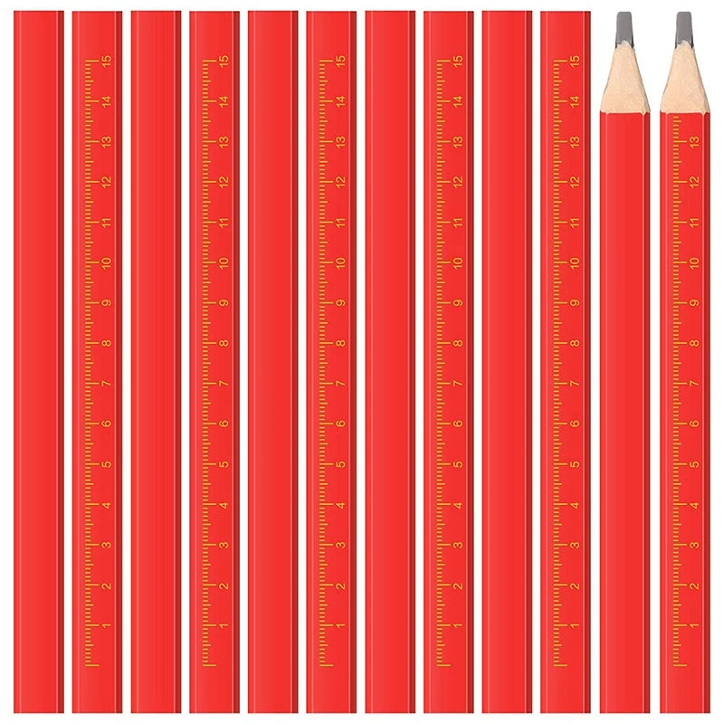 100 Pcs Carpenter Pencils, Octagonal Carpenter Pencils Construction Pencils for Woodworking Marking and Concrete Marking
100 Pcs Carpenter Pencils, Octagonal Carpenter Pencils Construction Pencils for Woodworking Marking and Concrete Marking