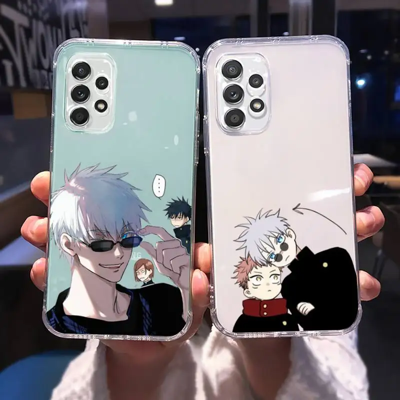 Jujutsu Kaisen Gojo Phone Case For Samsung A 51 50 52 12 21s 31 40 70 71 note S 20 10 21 ultra plus fe clear coque shell
Jujutsu Kaisen Gojo Phone Case For Samsung A 51 50 52 12 21s 31 40 70 71 note S 20 10 21 ultra plus fe clear coque shell