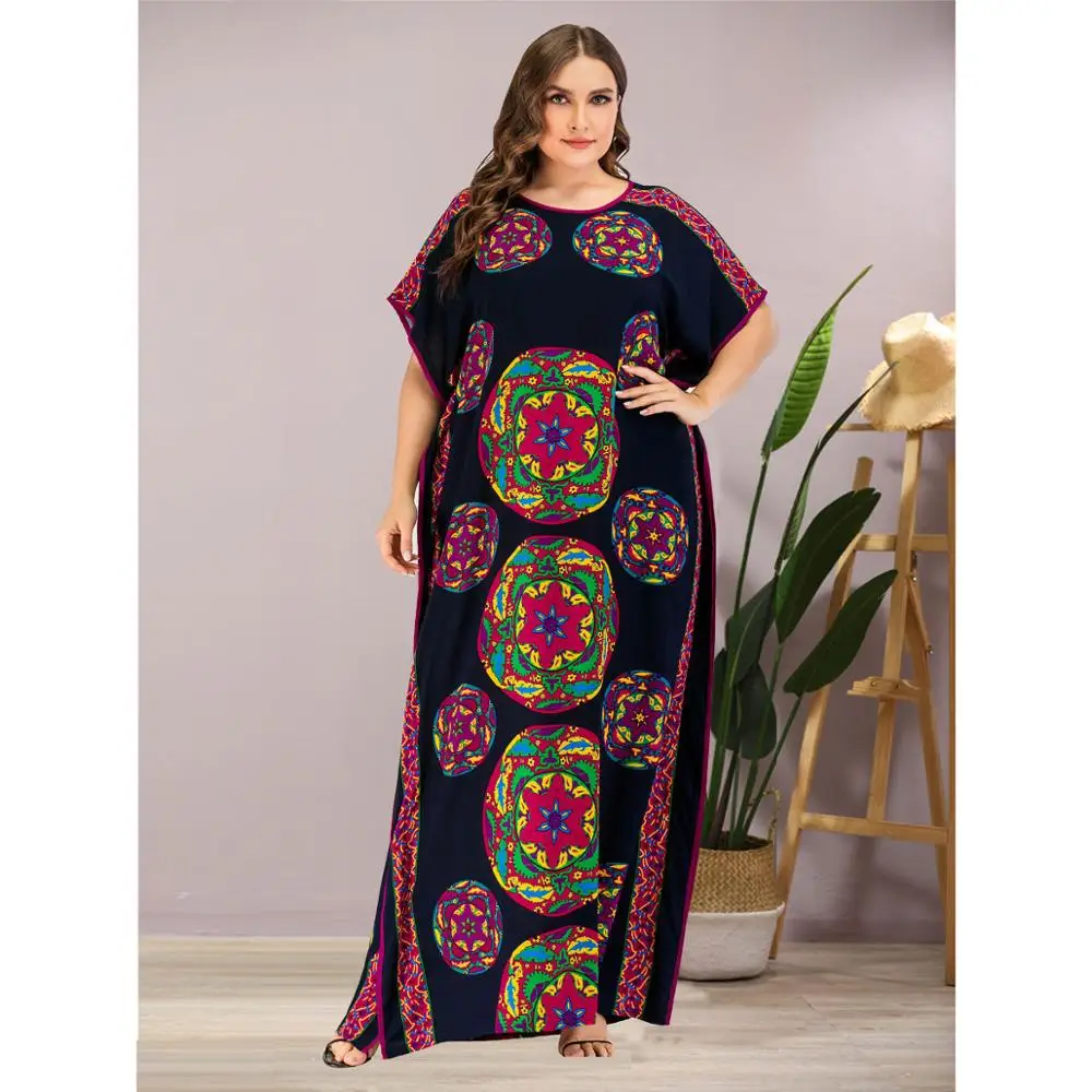 Women Casual batwing Sleeve Print maxi Dress plus size african dashiki loose abaya kaftan ramadan robe moroccan gown VKDR2121
Women Casual batwing Sleeve Print maxi Dress plus size african dashiki loose abaya kaftan ramadan robe moroccan gown VKDR2121