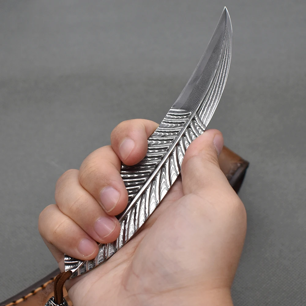 107 Layer Damascus Steel Fixed Blade Tactical Outdoor Camping Defense Height Hardness Tool Feather Claw Straight Knife Karambit
107 Layer Damascus Steel Fixed Blade Tactical Outdoor Camping Defense Height Hardness Tool Feather Claw Straight Knife Karambit