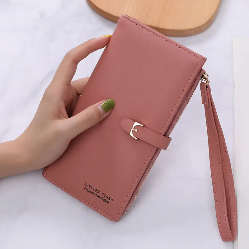 Women Long Wallet Simple Pure Color Coin Purses Zipper Multi Card Money Bags Female Card Holder Cell Phone Pocket monedero mujer
Women Long Wallet Simple Pure Color Coin Purses Zipper Multi Card Money Bags Female Card Holder Cell Phone Pocket monedero mujer