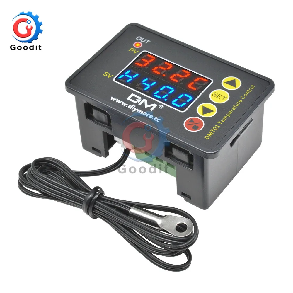 DMT01 Microcomputer Temperature Controller DC 12V 24V AC 110V-220V Digital Display Temperature Controller 240W 480W 2200W
DMT01 Microcomputer Temperature Controller DC 12V 24V AC 110V-220V Digital Display Temperature Controller 240W 480W 2200W