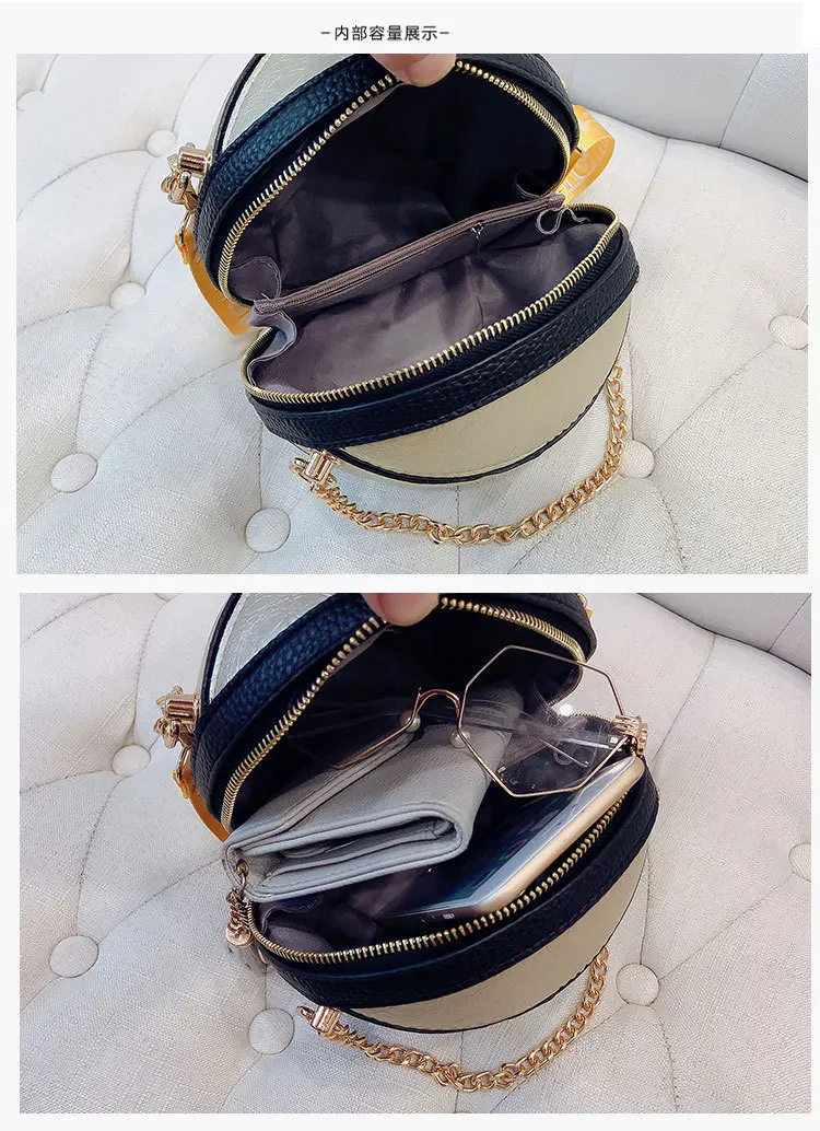 Basketball shape ladies bag new fashion portable stitching bag personality large-capacity round bag wild shoulder messenger bag
Basketball shape ladies bag new fashion portable stitching bag personality large-capacity round bag wild shoulder messenger bag