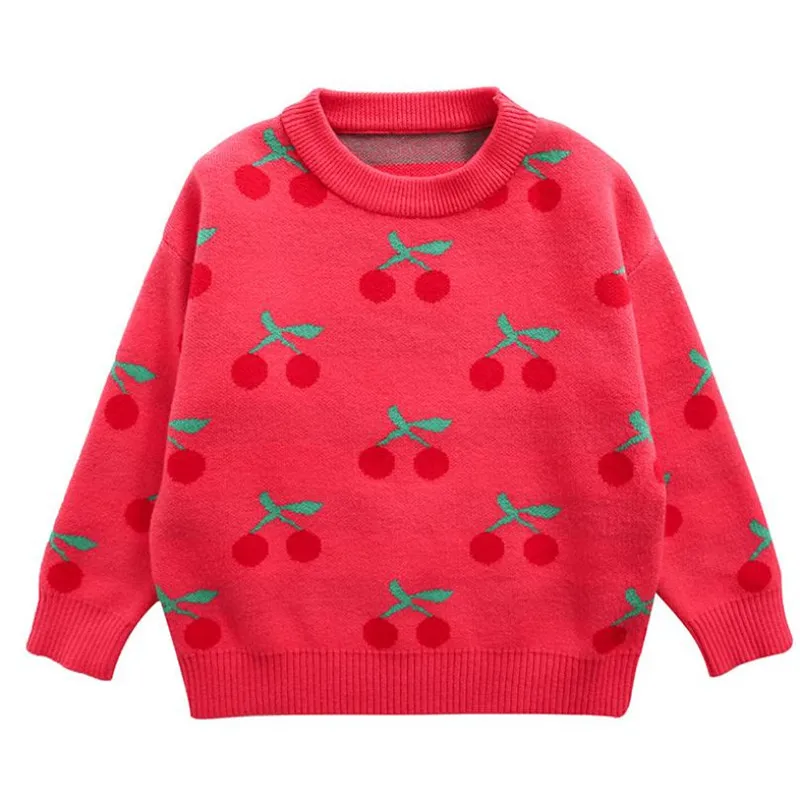 Baby Girls Autumn Long Sleeve Fashion Cherry Jacquard Knitted Sweater Birthday Party Princess Pullover Sweater 2-8Y Kids Clothes
Baby Girls Autumn Long Sleeve Fashion Cherry Jacquard Knitted Sweater Birthday Party Princess Pullover Sweater 2-8Y Kids Clothes
