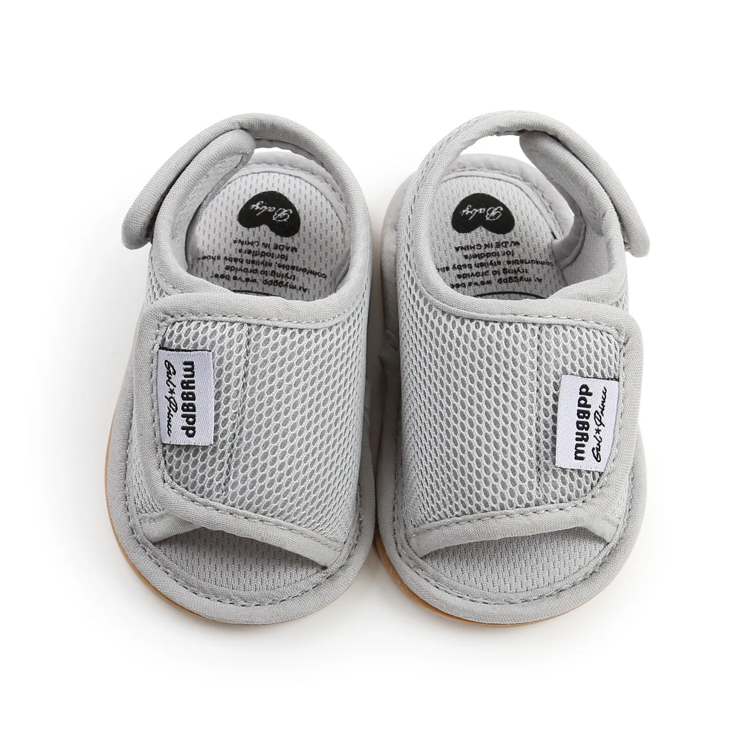 

2021 Summer Style Baby Sandals Soft TPR Sole Infants First Walkers Toddler Crib Shoes Solid Color Baby Clogs Beach Shoes