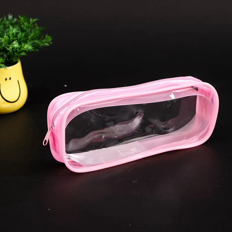 4 Large-Capacity Pencil Cases, White, Black, Pink, Sky Blue, Transparent PVC Zipper, Children'S Pencil Case
4 Large-Capacity Pencil Cases, White, Black, Pink, Sky Blue, Transparent PVC Zipper, Children'S Pencil Case