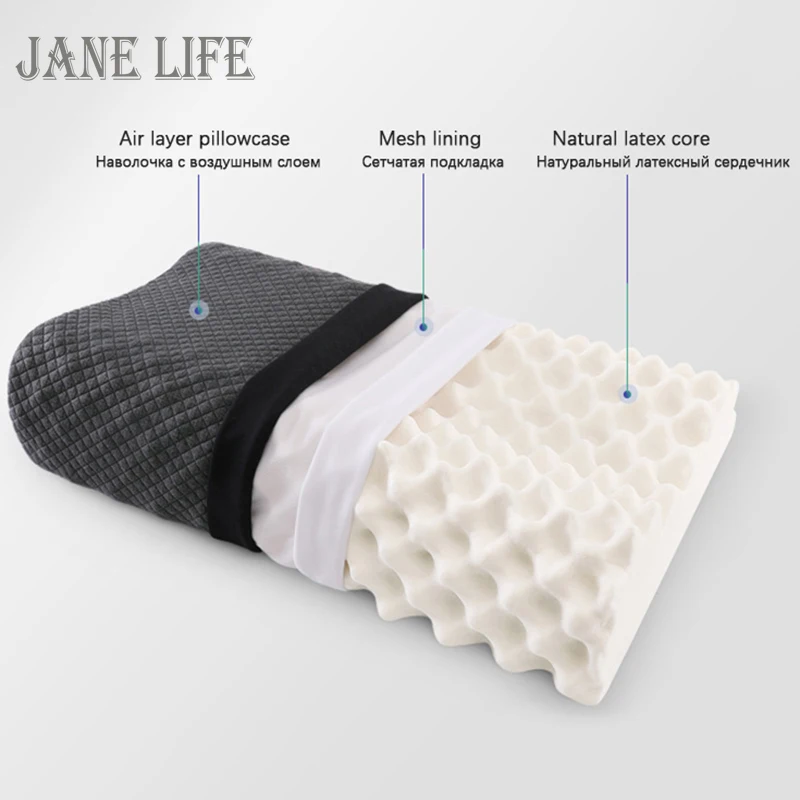 Thailand Natural Latex Pillow Orthopedic Massage Neck Pain Relief Bedding Pillow For Sleeping Cervical Health Care Adult Cushion
Thailand Natural Latex Pillow Orthopedic Massage Neck Pain Relief Bedding Pillow For Sleeping Cervical Health Care Adult Cushion