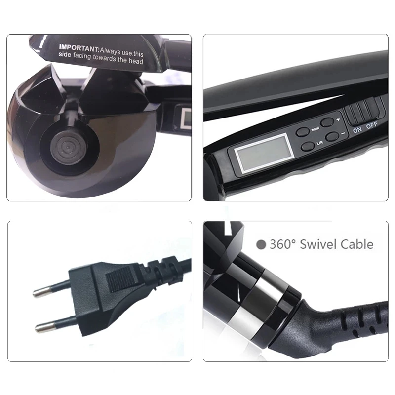 Hair Curling Iron Automatic Hair Curler LCD Digital Display Magic Anti-scalding Ceramic Heating Curlers Wave Hair Styling Tool
Hair Curling Iron Automatic Hair Curler LCD Digital Display Magic Anti-scalding Ceramic Heating Curlers Wave Hair Styling Tool