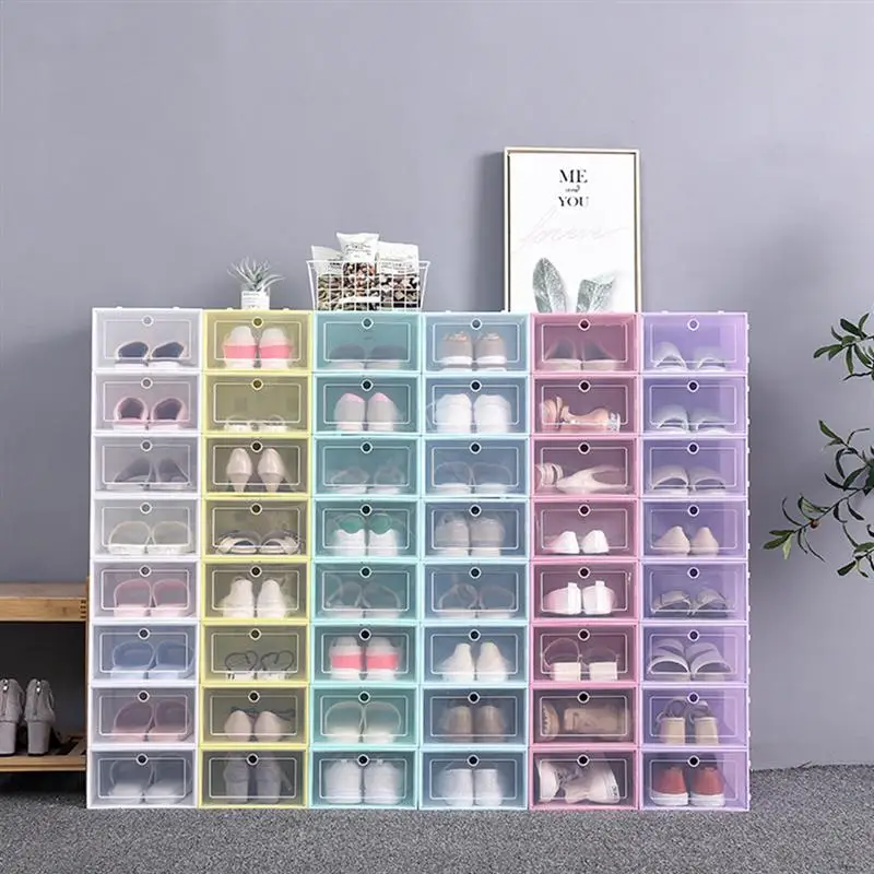 18Pcs Dustproof Shoes Case Thicken Shoes Box Style Shoe Storage Box White 33x23x13cm
18Pcs Dustproof Shoes Case Thicken Shoes Box Style Shoe Storage Box White 33x23x13cm
