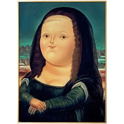 Da Vinci Funny Fat Mona Lisa Poster Decorative Picture Decoration Painting Modern Wall Art Paintings For Living Room Home Decor 
Da Vinci Funny Fat Mona Lisa Poster Decorative Picture Decoration Painting Modern Wall Art Paintings For Living Room Home Decor