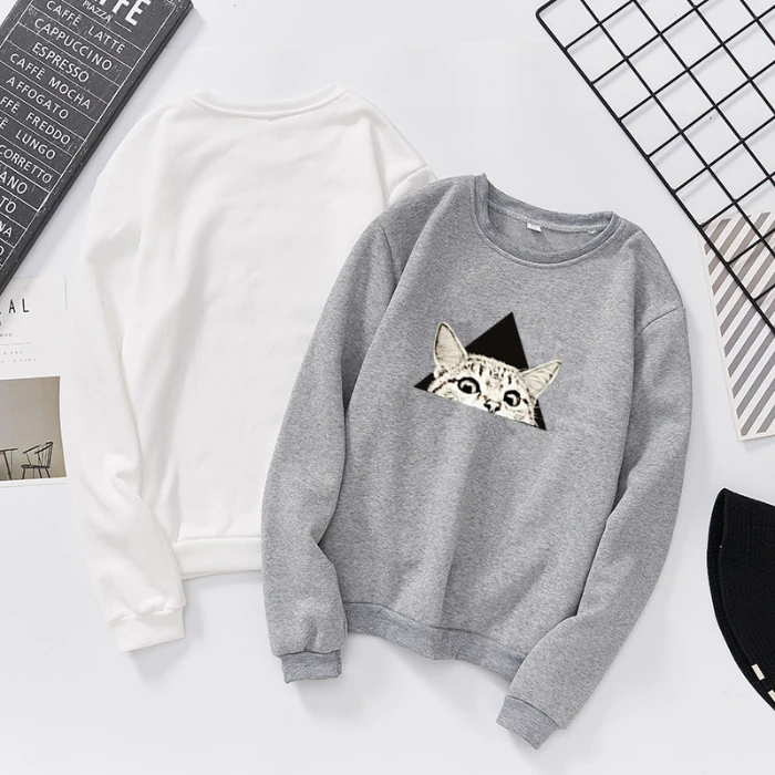 Hoodie Women Cat Printed Sweatshirt Pullover Anime For Round Collar Pullover Tops Kawaii Clothes Korean Style New 2021 Sweater
Hoodie Women Cat Printed Sweatshirt Pullover Anime For Round Collar Pullover Tops Kawaii Clothes Korean Style New 2021 Sweater
