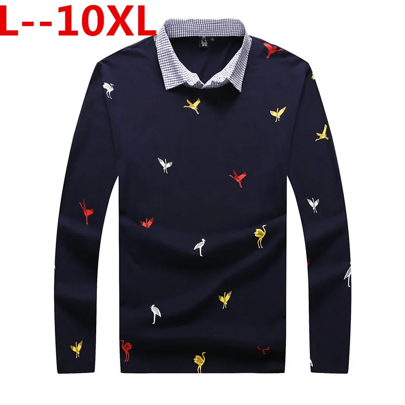8XL 7XL 6XL Hot sale Full sleeve PLUS SIZE Men's Fashion Personality Cultivating Long sleeved Shirt POLO Casual Letter Cotton
8XL 7XL 6XL Hot sale Full sleeve PLUS SIZE Men's Fashion Personality Cultivating Long sleeved Shirt POLO Casual Letter Cotton