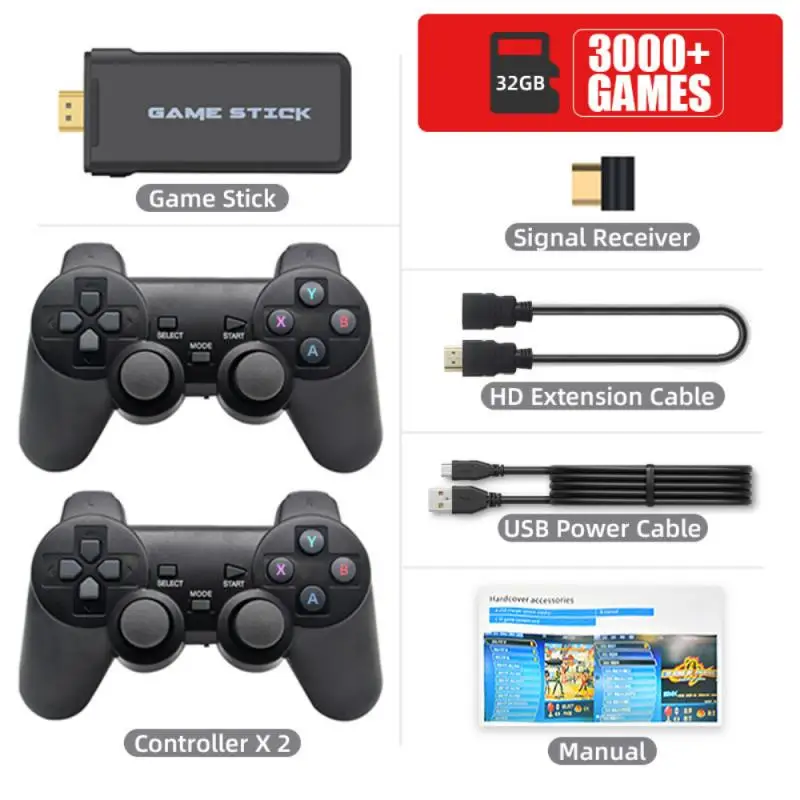 Для HDMI-выхода двойной контроллер 4K игры USB-накопитель игровая консоль ТВ-игра беспроводная консоль Классический игровой джойстик контролле...
Для HDMI-выхода двойной контроллер 4K игры USB-накопитель игровая консоль ТВ-игра беспроводная консоль Классический игровой джойстик контролле...