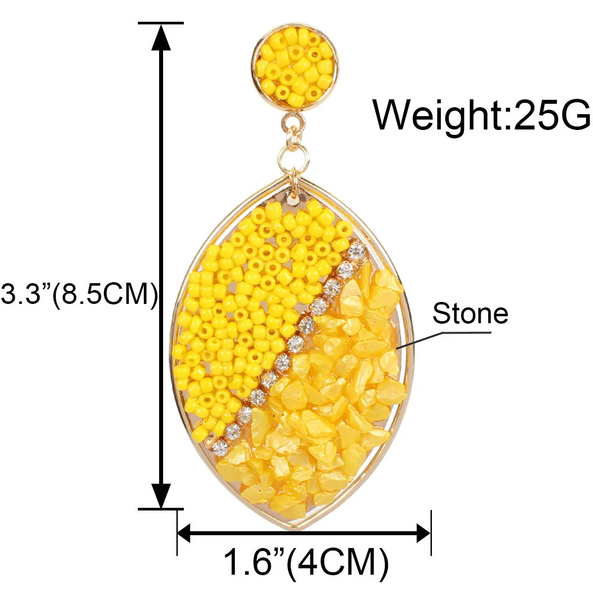 Drops of gravel hand-woven temperament joker m pearl earrings fashion jewelry wholesale
Drops of gravel hand-woven temperament joker m pearl earrings fashion jewelry wholesale