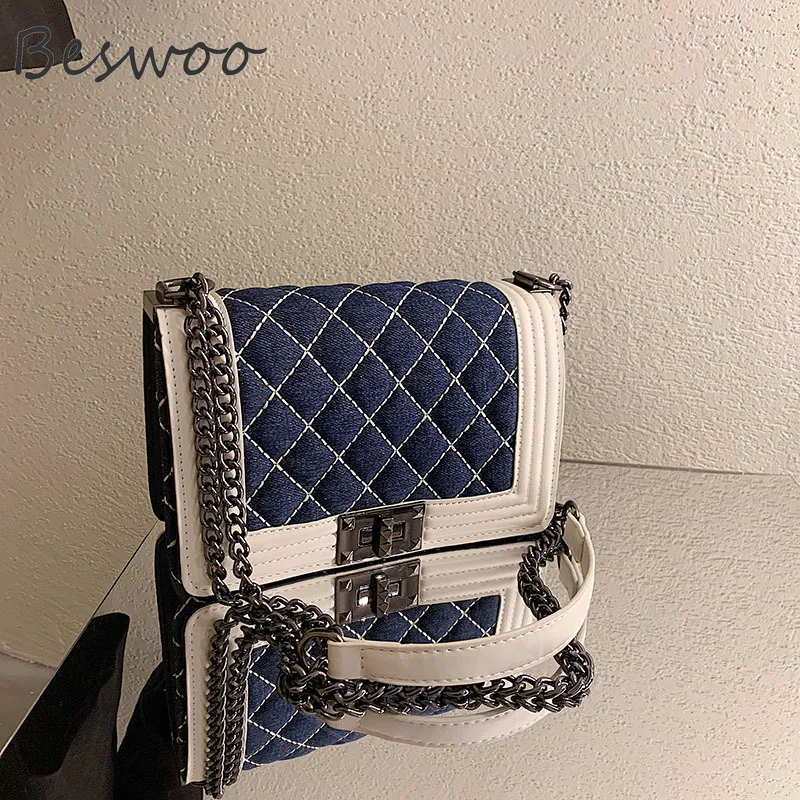 Vintage Chic Women Shoulder Bag 2021 Embroidery Thread Denim Chain Luxury Designer Handbag Patchwork Diamond Tote Bag Female Bag
Vintage Chic Women Shoulder Bag 2021 Embroidery Thread Denim Chain Luxury Designer Handbag Patchwork Diamond Tote Bag Female Bag
