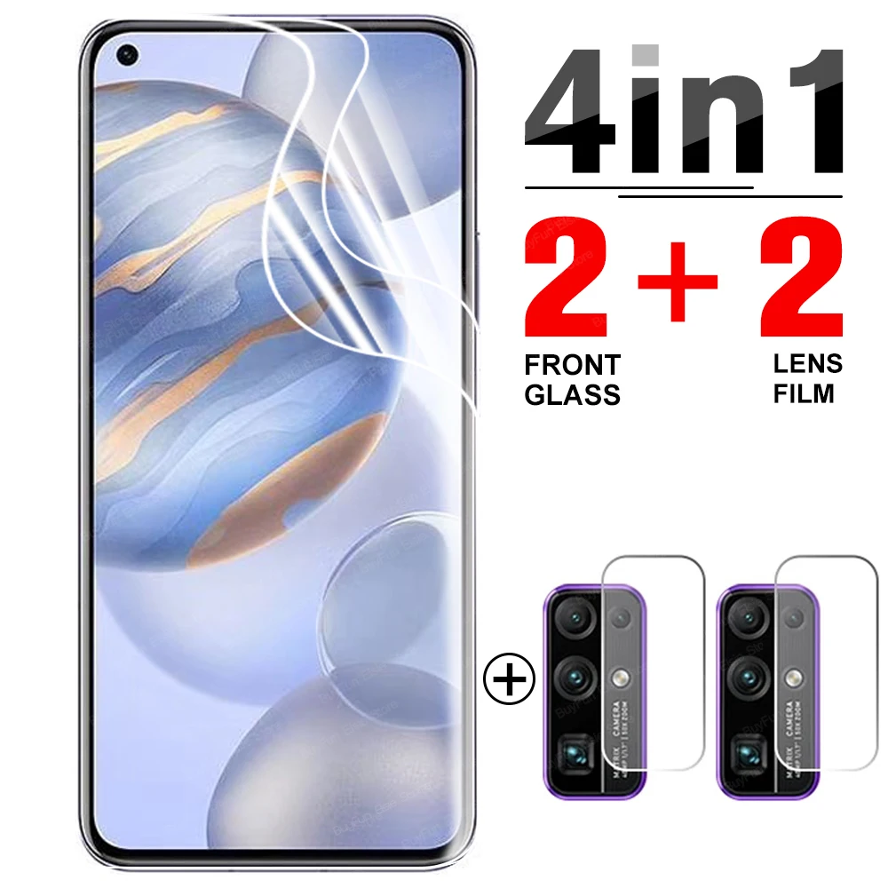 Гидрогелевая пленка 4 в 1 для Huawei Honor 30 защитная экрана S V30 Pro Plus не стекло |