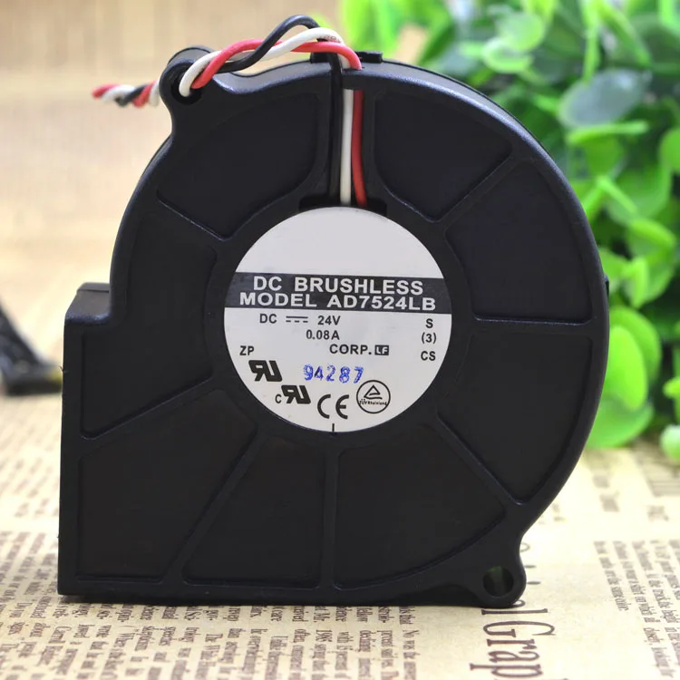 Для ADDA AD7524LB 24 В 0.08A 75*30 мм центробежный Турбовентилятор охлаждающий вентилятор 3pin
Для ADDA AD7524LB 24 В 0.08A 75*30 мм центробежный Турбовентилятор охлаждающий вентилятор 3pin
