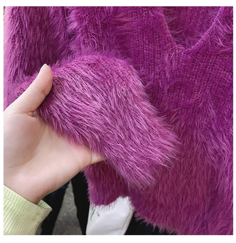 Chain V Neck Sweater Women 2020 Autumn and Winter New Elegant Gentle Mink Wool Pullover Hollow Out Jumpers Lady Pull Knit Tops
Chain V Neck Sweater Women 2020 Autumn and Winter New Elegant Gentle Mink Wool Pullover Hollow Out Jumpers Lady Pull Knit Tops